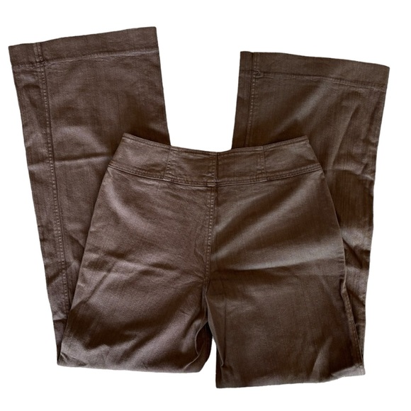 People Like Frank Brown Denim Wide Leg Pant Jeans Size 10 30” Waist - Picture 3 of 8